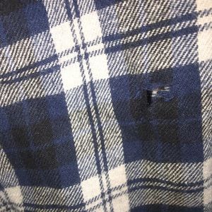 Blue Grey and Black Flannel